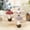 C, variant on Matoen Gold Powder Mushroom Ornaments, Set of 2 Hanging Christmas Tree Decorations, Plastic Desktop Decor for Home and Party Arrangements