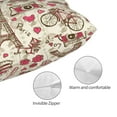 thumbnail image 5 of Disketp Pillow Covers Paris Vintage Pattern Throw Pillow Case Cushion Covers,Cushion For Bedroom,Couch,Home (Pillow core not included)-20"X30", 5 of 9