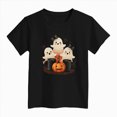 thumbnail image 5 of TOWED22 Toddler Kid Girls Halloween T-Shirt Dancing Skeleton Pumpkin Graphic Tee Shirt Short Sleeve Spooky Season Fall Tops,Black,8-9 Y, 5 of 5