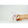 Jabber White Bunny Boo with Clip - Novelty Toy by Jabber Ball (17043)
