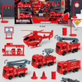 thumbnail image 6 of Jacenvly New Kids Toys Kids Fire Trucks Playset for Boys Pull Back Cars Kid Fire Station Playset Educational School Learning Toy Set Birthday 3+ Year Old Boy Girls Toys Age 6-8, 6 of 6