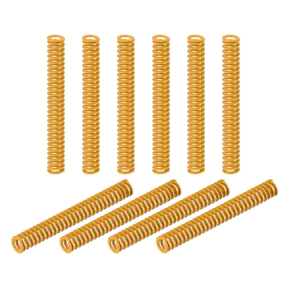 Die Spring, 8mm OD 60mm Long 20 Pack Stamping Light Load Compression Yellow