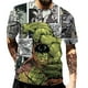 thumbnail image 1 of Disney's marvel hulk Männer Fitness Kurzarm 3d camiseta Sommer neue Kinder Junge Cartoon Held übergroße benutzer definierte Hip-Hop-Tops 100-xs xuanjing unisex, 1 of 2
