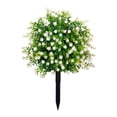 thumbnail image 3 of Flores de flores artificiales flores sin desvanecimiento con estaca falsa flores patio casa de cajita porche interior, 3 of 8
