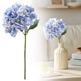 thumbnail image 2 of Fake Hydrangea Flowers, Realistic Artificial Hydrangea with Stem, 6-Inch Flower Head, for Vase Arrangements, Weddings, Birthday, Home Decoration, Easy Assembly, A Hydrangea, 2 of 5