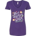 thumbnail image 3 of Inktastic Jesus is the Reason for the Season Christmas Bells and Stars Women's V-Neck T-Shirt, 3 of 5