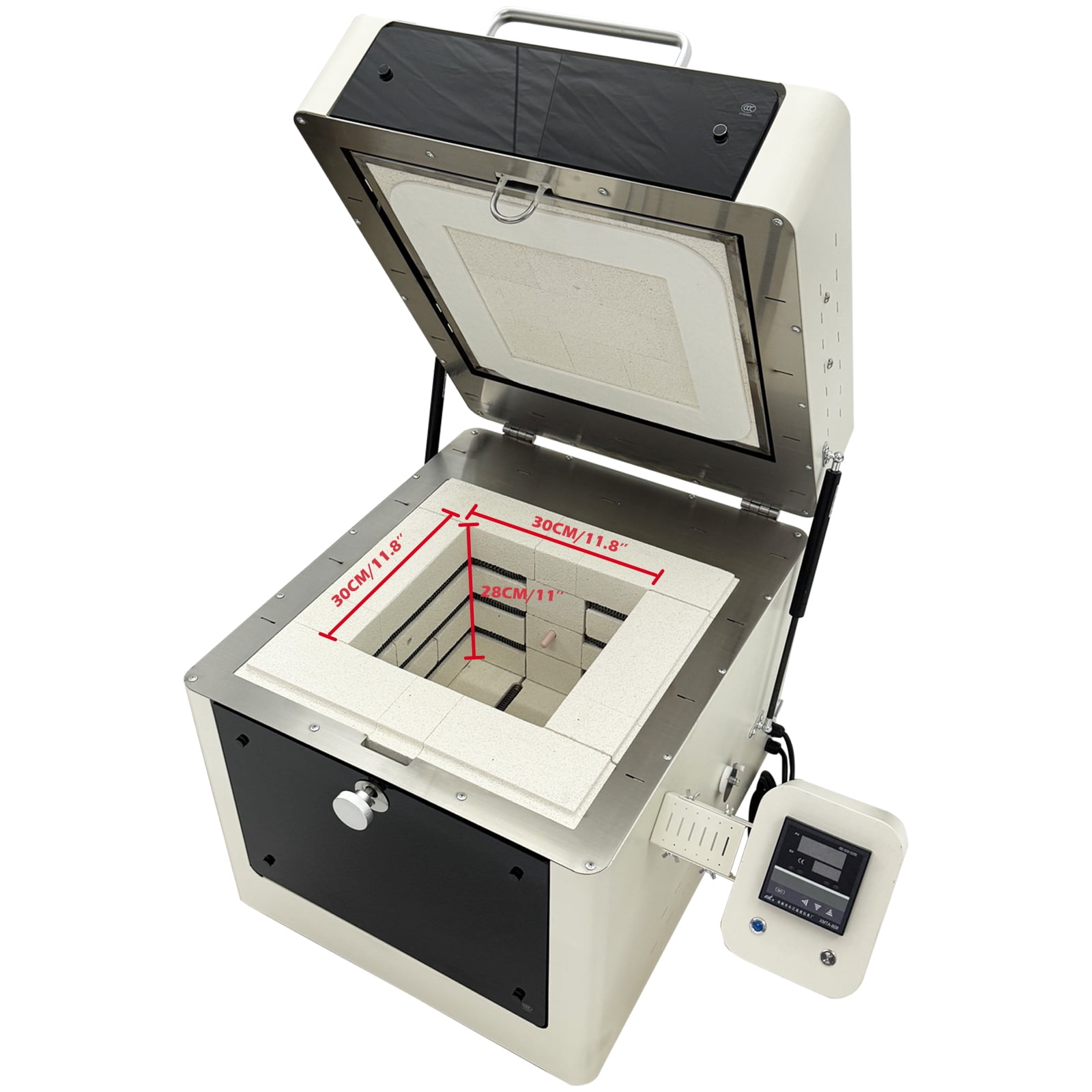 Electric Kiln Ceramic Oven Electric Kiln High Temperature Heating Machine 220V 0.88 cu ft Max 2372℉