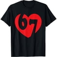 thumbnail image 2 of 100% Cotton Unisex Six Seven 67 Meme Cool Valentine’s for Teens Boys Girls Kids T-Shirt, 2 of 5