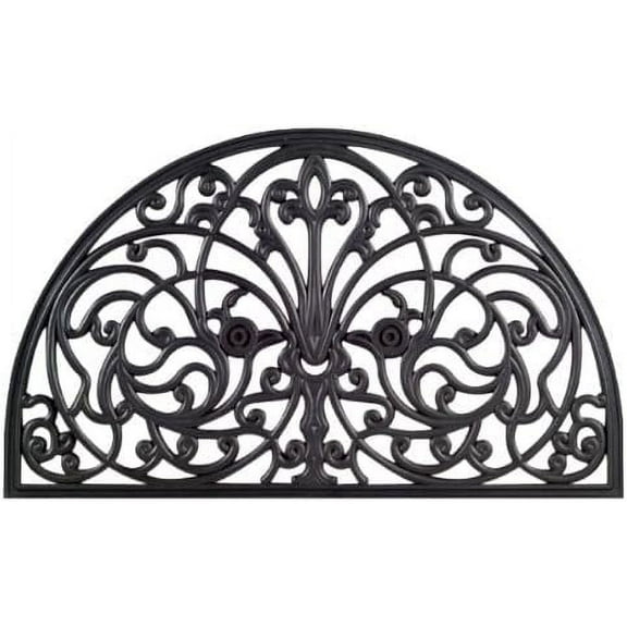 Imports Decor Half Round Rubber Doormat, 18-Inch by 30-Inch