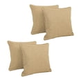 thumbnail image 2 of 18-inch Double-corded Solid Outdoor Spun Polyester Square Throw Pillows with Inserts (Set of 4) 9810-CD-S4-REO-SOL-07, 2 of 2