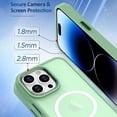 thumbnail image 4 of for iPhone 14 Pro Max Case [ Compatible with MagSafe ] with Camera Lens Cover Skin Sensation Magnetic Crystal Clear & Shockproof Case for Girls and Women -Pink, 4 of 14