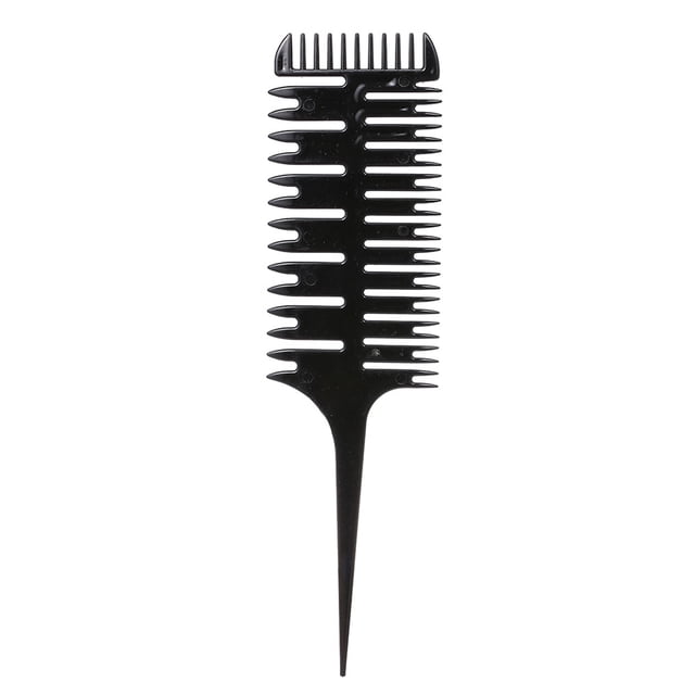 Amdohai Hair Dyeing Comb 3-Way Sectioning Highlight Comb Professional Weave Weaving Comb Hair Dye Styling Tool For Salon Use