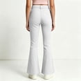 thumbnail image 6 of HAJWOH Girls Flare Pants High Waist Slim Fit School Uniform Y2K Bell Bottoms | Back to School Trousers with Pockets, 6 of 7