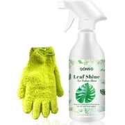 QONS Leaf Shine Spray - Ready-to-Use Gloss & Polish for Indoor Plants, Instant Glow Leaf Cleaner for Indoor Plants, Ideal for Fiddle Leaf Fig, Ficus Audrey, Monstera and More - 16.91 OZ