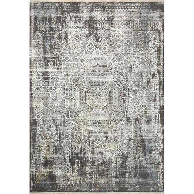 Dynamic Rugs NI691921900 5 ft. 3 in. x 7 ft. 2 in. Nirvana 1921 Rectangle Contemporary Area Rug - 900 Grey