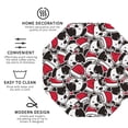 thumbnail image 3 of Honeii Cute Dog print Leather Coaster Set of 4, ideal for safeguarding your furniture from drinks spills and effortless cleanup-Octagon, 3 of 6