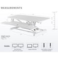 thumbnail image 3 of Convertidor de escritorio VIVO Serie K DESK-V042KW 42 pulgadas blanco, 3 of 9