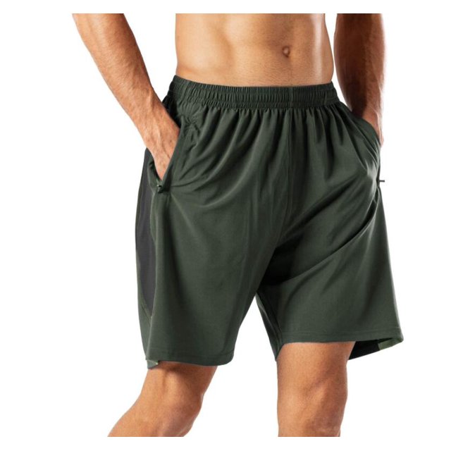 Men's Casual Sports Quick Dry Workout Running or Gym Training Short with Pockets