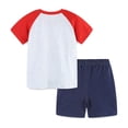 thumbnail image 4 of Kids Boys Outfit Sets, 2-Piece Graphic Summer Shirts and Shorts Sets Red Size 2-7 T, 4 of 6