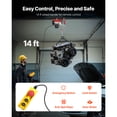 thumbnail image 2 of KFFKFF Powered Lift, 440lbs Capacity Garage Lift with 14ft Wired Remote, 110 volt Powered Winch with 40ft Single Cable Lift Distance, Genuine Engine and Urgent Halt Button, 2 of 9
