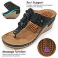 thumbnail image 4 of Ablanczoom Women Sandals - Massage Function Platform & Wedge Sandals for Women Shoes, 4 of 7