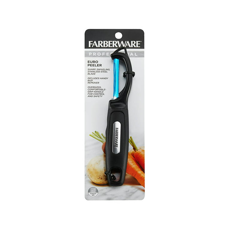 Farberware Professional Euro Peeler with Stainless Steel Blade in Black