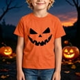 thumbnail image 2 of CONFREE Halloween Boys Short Sleeve Tshirts Crew Neck Cute Ghost Face Graphic Soft Hallowmas T-Shirts for Kids, 2 of 6