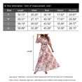 thumbnail image 6 of Women V Neck Floral Tie Waist Elegant Wedding Guest Evening Dress Midi Dress Alsol Lamesa,US 12-14(L), 6 of 6