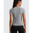 thumbnail image 2 of CRZ YOGA Seamless Workout Tops for Women Running Gym Athletic Yoga Short Sleeve Shirts, 2 of 6