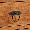 thumbnail image 2 of Ring Pull Cabinet Door Drawer Wrought Iron Black 3.5'' | Renovator's Supply, 2 of 14