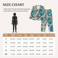 thumbnail image 6 of Bingfone Womens Pajama Sets Vintage Floral Butterflies Print,Long Sleeve Loungewear Pajamas Set-Large, 6 of 9