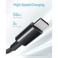 thumbnail image 2 of Anker USB C Cable [2-Pack, 3ft], Premium Nylon USB A to Type C Charger Cable Fast Charging for Samsung Galaxy S10 S10+ / Note 9, LG V30 (USB 2.0, Black), 2 of 7