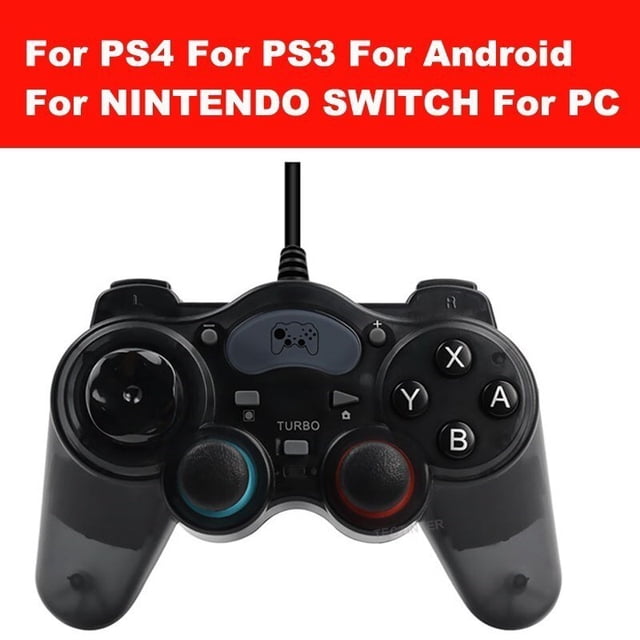 Joystick Gamepad de vibración con cable USB para controlador de PC para Windows 7/8/10 no para Xbox 360 Joypad con alta calidad Tan Jianjun unisex