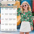 thumbnail image 7 of COEQINE Back to School Crop Top for Girls, Cute Fall Winter Long Sleeve Sweatshirt, Comfy Casual Crewneck Pullover for School Age 5-6, Christmas Cat Green, 7 of 7