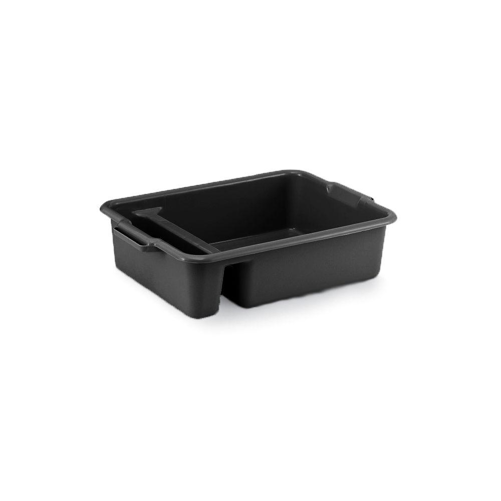 Vollrath 52634 Black HD 23 x 17 x 6" Dish Box Walmart