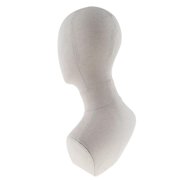 20 Inch Canvas Block Head For Making Manikin/Mannequin Jewelry Display Head