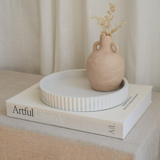 Set decorativo para decoración de libros y bandejas de hormigón ZICOTO