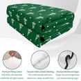 thumbnail image 4 of Quilts Queen Size Bedding Set, Green Christmas Lightweight Quilted Comforter, Xmas Pine Trees Dots Modern Minimalist Soft Reversible Bedspread Coverlet with Pillow Covers for All Season, 90" x 96", 4 of 9