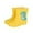 Yellow, variant on Girls Rain Boots with Adorable Bunny Dinosaur Design Lightweight Soft Sole Comfortable Footwear for Daily Wear and Rainy Seasons