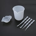 thumbnail image 6 of 4 pcs UV Resin Mixing Silicone Cup Silicone Mixing Dish and Stirrers Epoxy Resin Casting Jewelry Craft Tools, 6 of 7