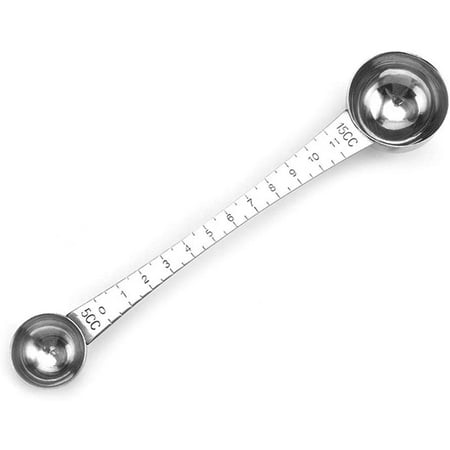 

Coffee Scoops Measuring Spoons Stainless Steel Double Head 15 ML & 5 ML Measuring for Ground Beans or Tea Soup Cooking Mixing Stirrer Kitchen Tools Utensils