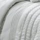 thumbnail image 4 of HIG Juego de Cama de 7 Piezas con Bordado Blanco en Bolsa, Moderno y Elegante Juego de Edredón Tamaño King para Adultos, 4 of 8