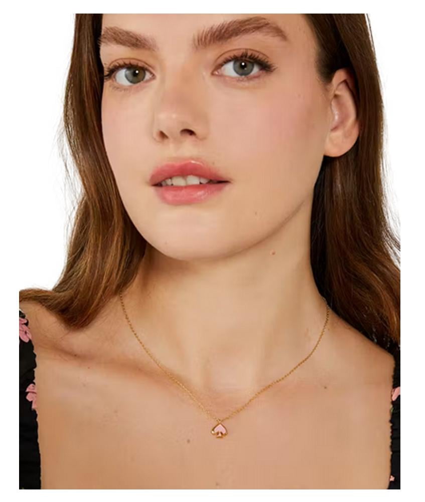 Kate Spade New York Women's Everyday Spade Metal Mini Pendant in Rose Gold