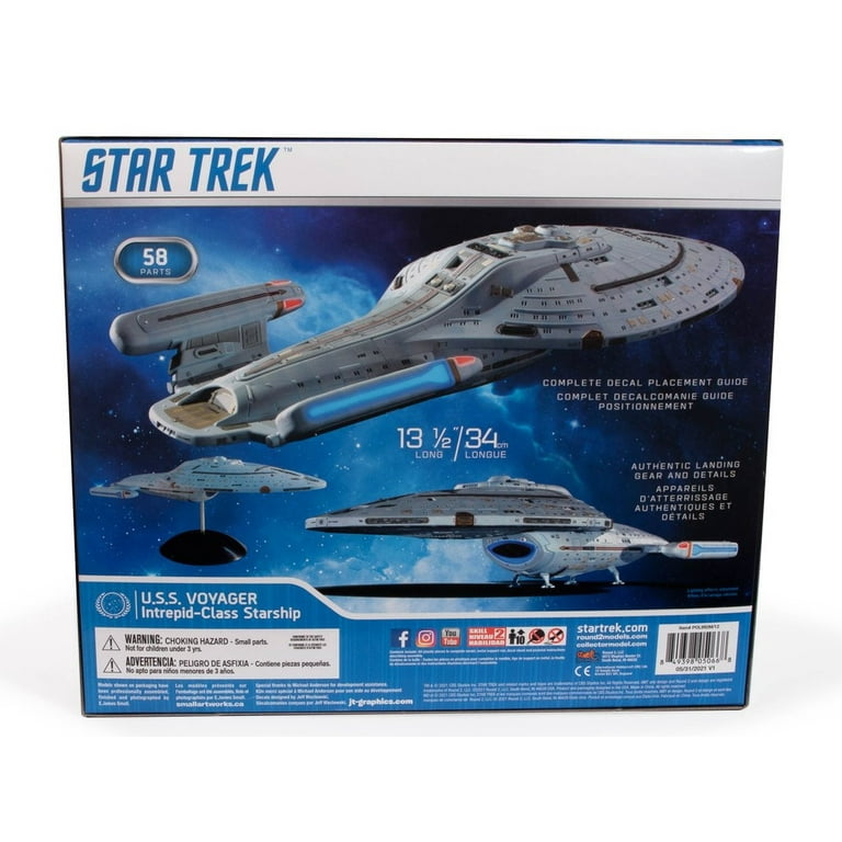 Star Trek U.S.S. VOYAGER 1:1000 Scale Model Kit - Authentic Star Trek U.S.S. VOYAGER 1:1000 Scale Model Kit - Authentic