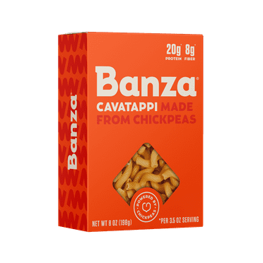 Pack of 6, Banza Cavatappi Chickpea Pasta, 8 oz