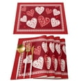 thumbnail image 3 of Valentine'S Day Love Table Runner Country Wedding Decoration Table Mats Tablecloth for Home Dining Holiday Party Decor, 3 of 7