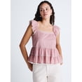 thumbnail image 3 of Scoop Women’s Flowy Lace Cotton Top, Sizes XS-XXL, 3 of 6
