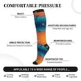 thumbnail image 2 of Pofeuu Lighthouse and Whale Print Compression Socks for Women & Men Circulation - Best Support for Nurses,Running,Athletic,Sports, 2 of 7
