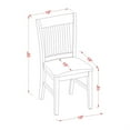 thumbnail image 5 of East West Furniture Milan 7-piece Wood Table and Dining Chair Set in Mahogany, 5 of 6