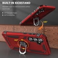 thumbnail image 4 of Case for S23 FE Case Galaxy S23 FE 5G Case Samsung S23 FE Case with Ring Kickstand,Military Grade Shockproof Protective S23 FE Cases Cover for Samsung Galaxy S23 FE Red, 4 of 12